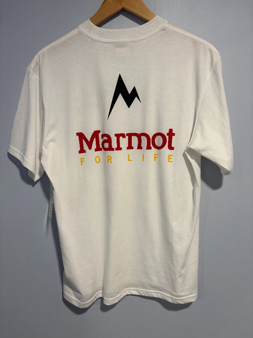 Mens Marmot For Life Tee- White SS